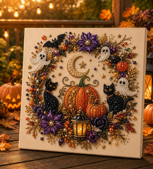 Pearl Art DIY Kit – Turn Tiny Pearls into Spooky-Cute Magic