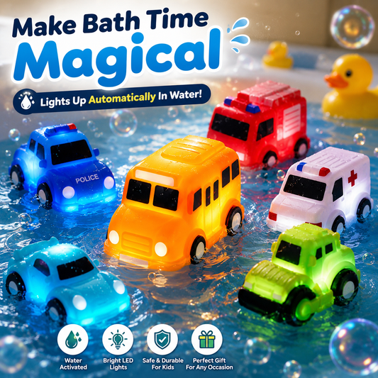 🚗 6-Piece Light-Up Vehicle Set