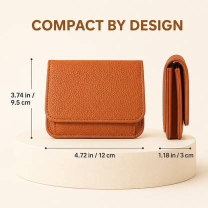 Women's Elegant Minimalist Short Slim Wallet