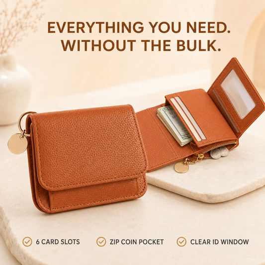 Women's Elegant Minimalist Short Slim Wallet