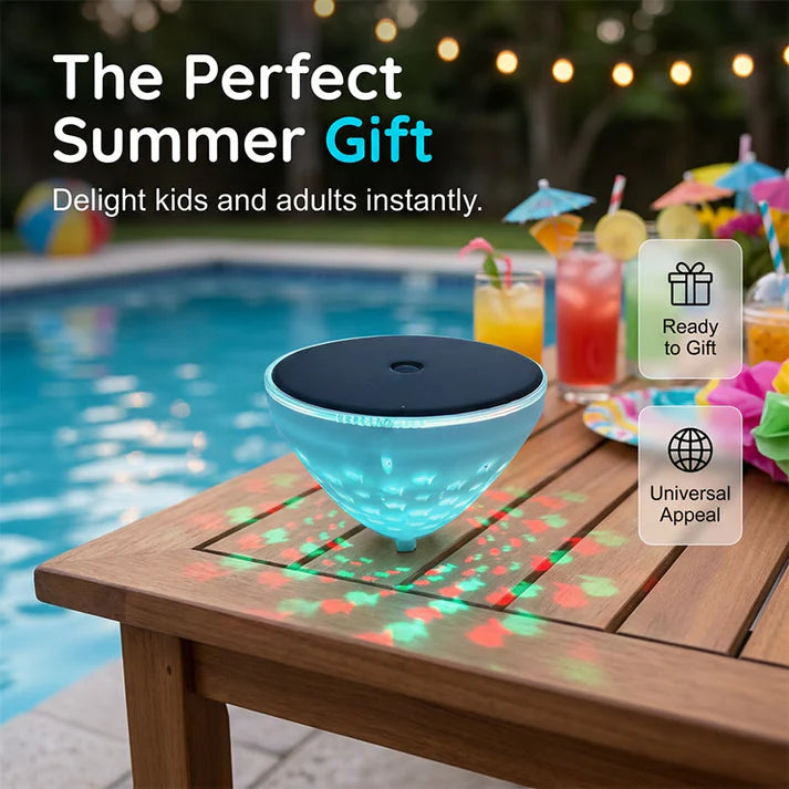 Solar Floating Pool Light – Fish-Pattern Projection