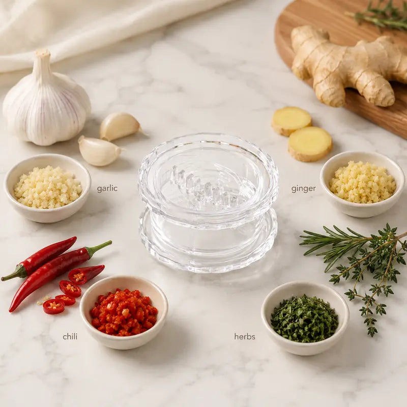 🧄 Manual Garlic Twister & Mini Grinder