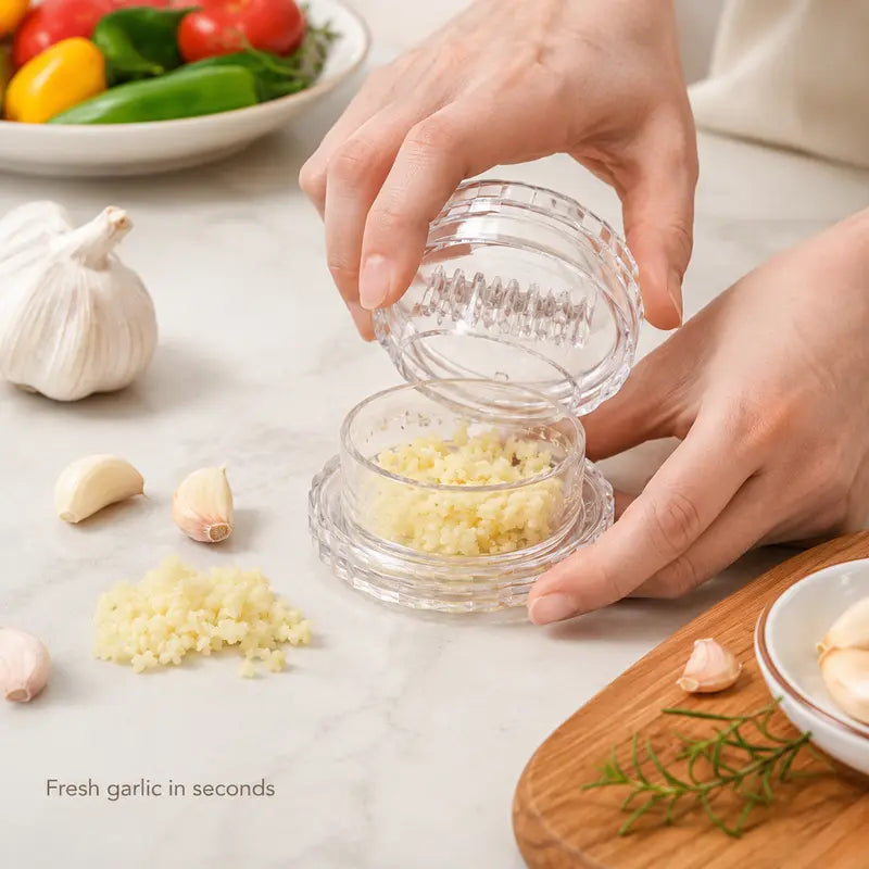 🧄 Manual Garlic Twister & Mini Grinder