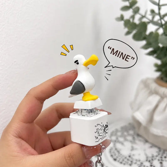 🐦 Seagull "MINE!"Button Keychain Press The Button. Hear The Chaos. 😂