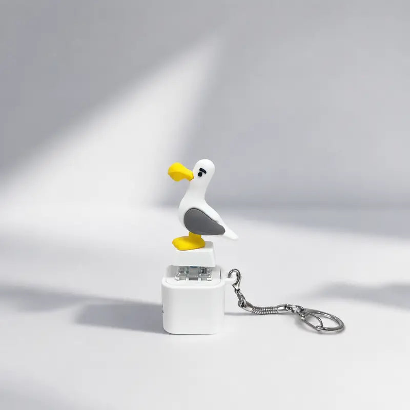 🐦 Seagull "MINE!"Button Keychain Press The Button. Hear The Chaos. 😂