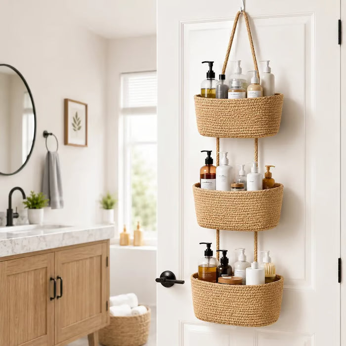 3-Tier Over-the-Door Hanging Basket Organizer