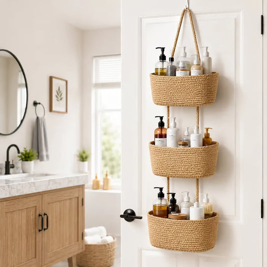 3-Tier Over-the-Door Hanging Basket Organizer