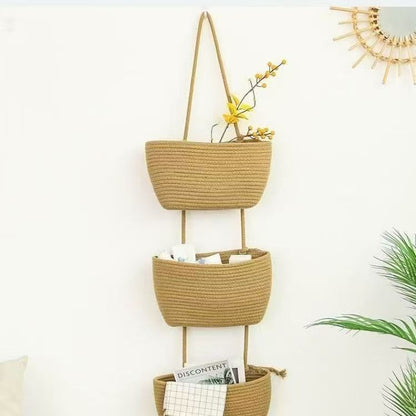 3-Tier Over-the-Door Hanging Basket Organizer