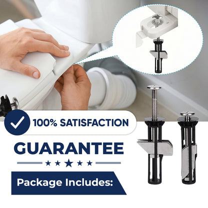🚽 Heavy Duty Toilet Seat Fastener Bolt Kit Fix Loose Toilet Seats