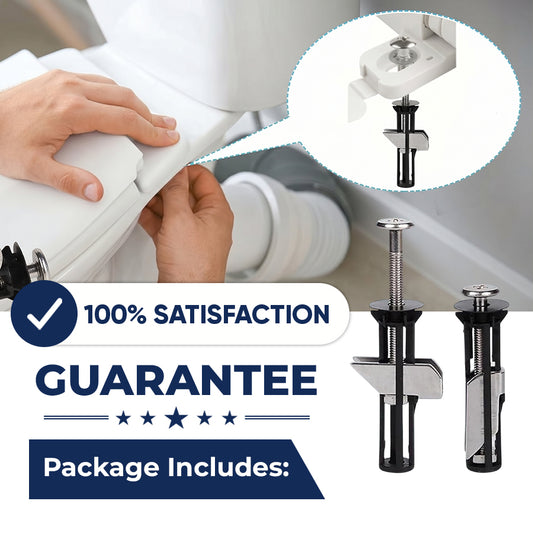 🚽 Heavy Duty Toilet Seat Fastener Bolt Kit Fix Loose Toilet Seats