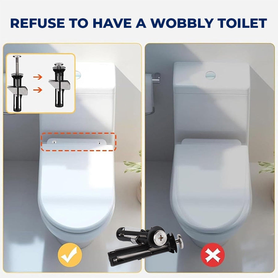 🚽 Heavy Duty Toilet Seat Fastener Bolt Kit Fix Loose Toilet Seats