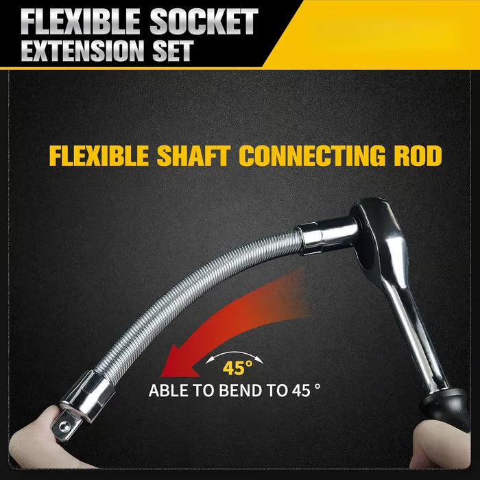 Flexible Socket Ratchet Extension Set