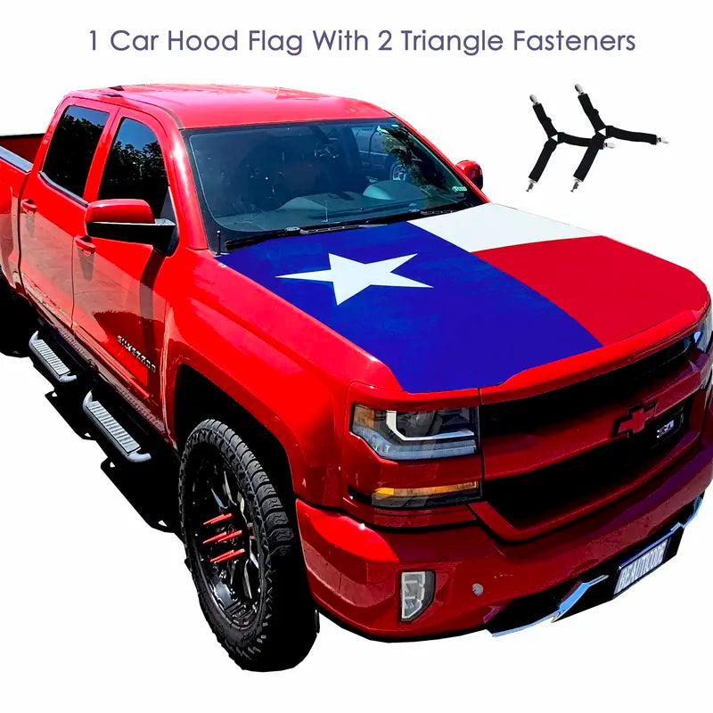 American Car Hood Flag Set