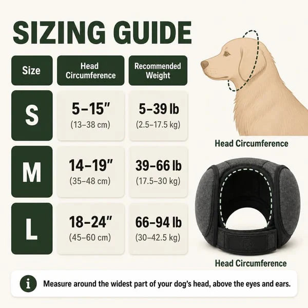 Sound-Dampening Dog Ear Wrap