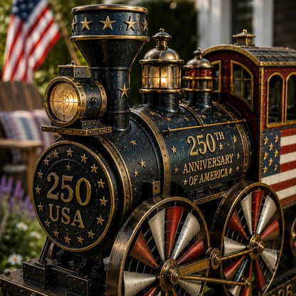 Liberty Express Train Garden Wind Spinner
