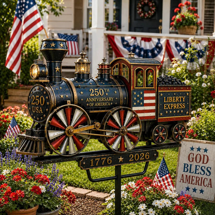 Liberty Express Train Garden Wind Spinner