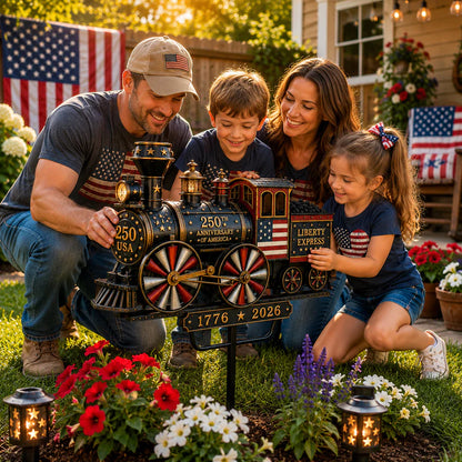 Liberty Express Train Garden Wind Spinner