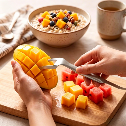 2-in-1 Stainless Steel Watermelon Fork Cut