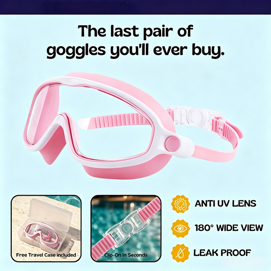 Clip-On Kids Swim Goggles