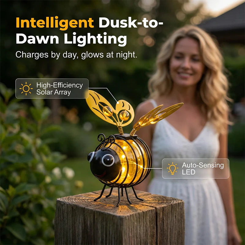 Solar Hanging Bee Light