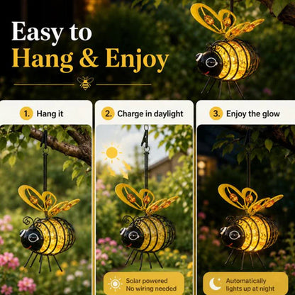 Solar Hanging Bee Light