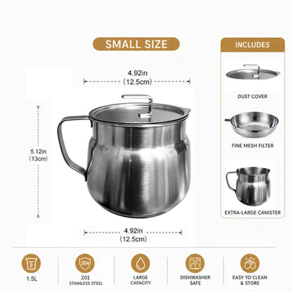 4-in-1 Oil Filter Fryer Pot