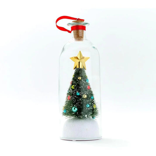 8" Recordable Christmas Tree Message In A Bottle