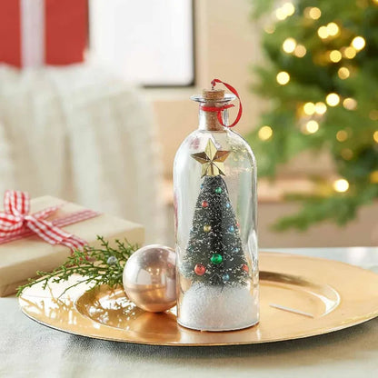 Mr. Christmas 8" Recordable Christmas Tree Message In A Bottle