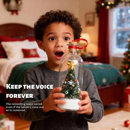 Mr. Christmas 8" Recordable Christmas Tree Message In A Bottle