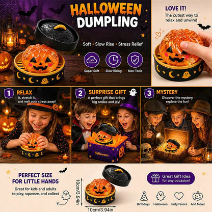 🎃 Halloween Dumpling Squeeze Squishy Toy