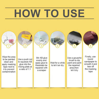 🔧Quick-Drying Tile Repair Glue - Complete Tool Kit for DIY – Fix Cracks Permanently in Minutes!✨