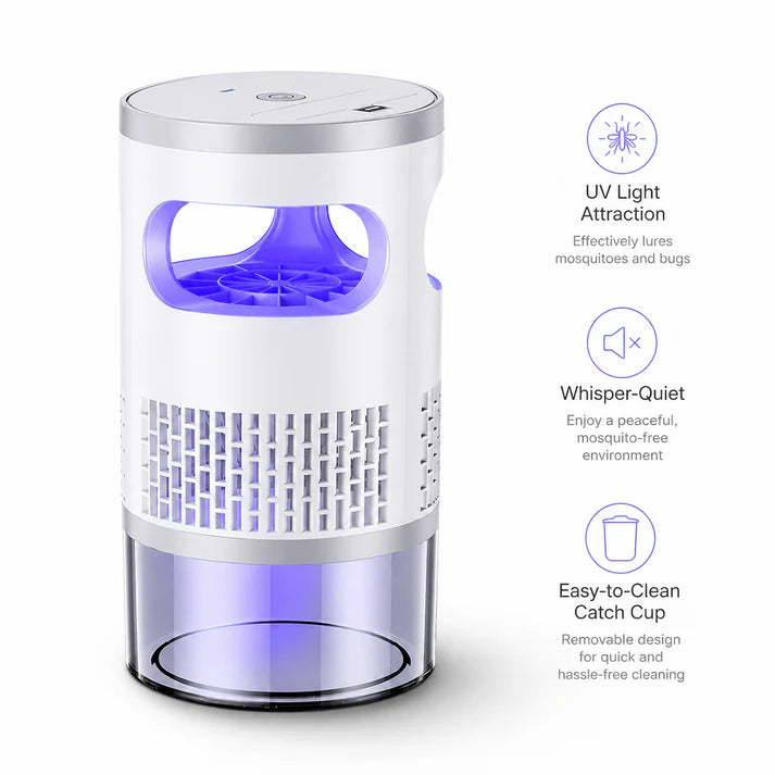 Indoor Fruit Fly & Gnat Trap – Quiet Suction Bug Catcher