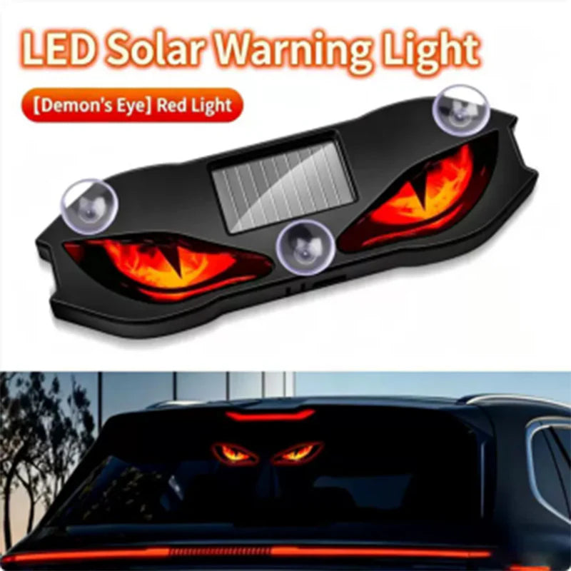 Solar-Powered LED Car Warning Light