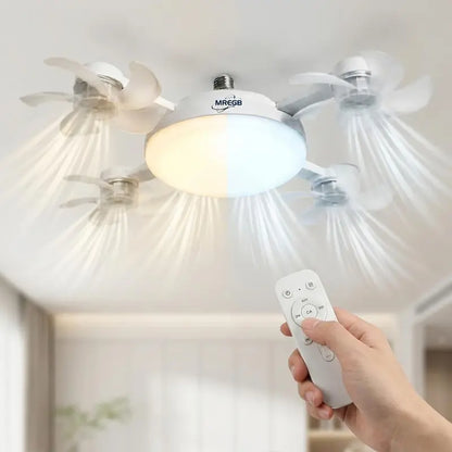2-in-1 Socket Fan Light