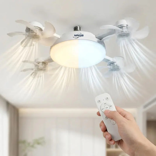 2-in-1 Socket Fan Light
