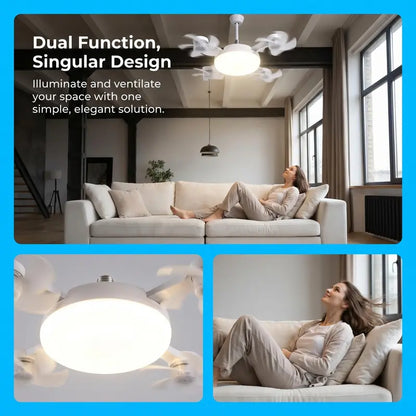 2-in-1 Socket Fan Light
