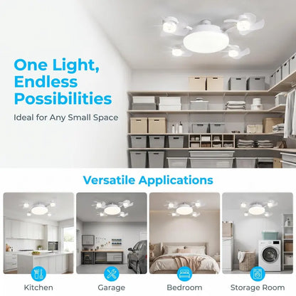 2-in-1 Socket Fan Light