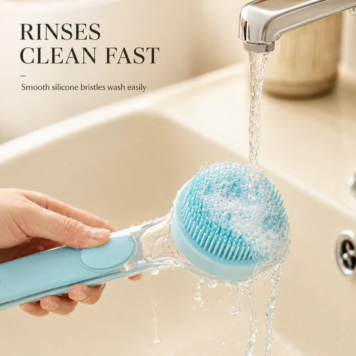 Pet Bath Brush with Shampoo Dispenser