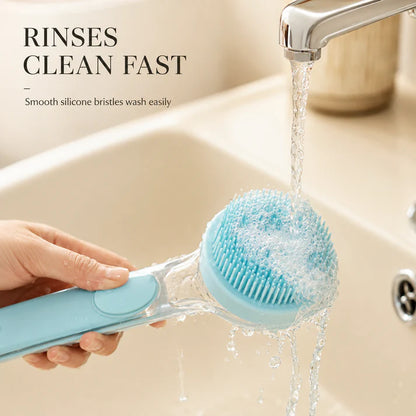 Pet Bath Brush with Shampoo Dispenser