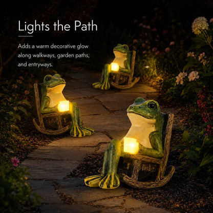 Miniature Frog Garden Statue
