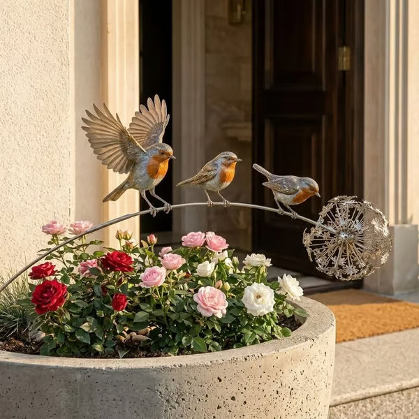 Robin Memorial Garden Stake
