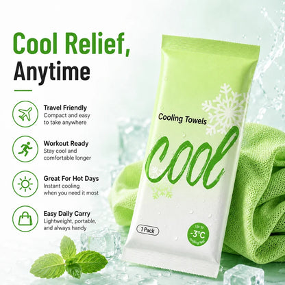 Instant Cooling Body Towel Wipes