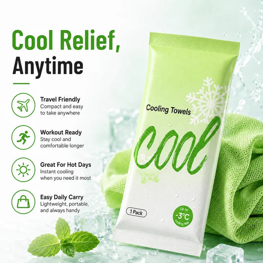 Instant Cooling Body Towel Wipes