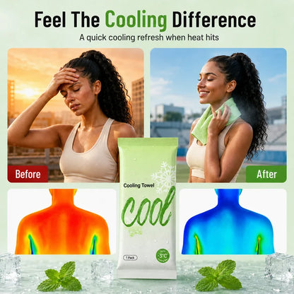 Instant Cooling Body Towel Wipes