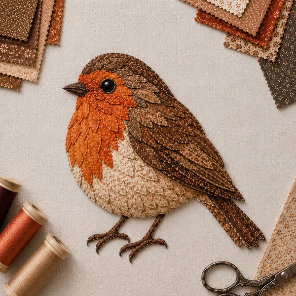 3D Patchwork Bird DIY Craft Kit – Create a Layered Fabric Bird Worth Displaying