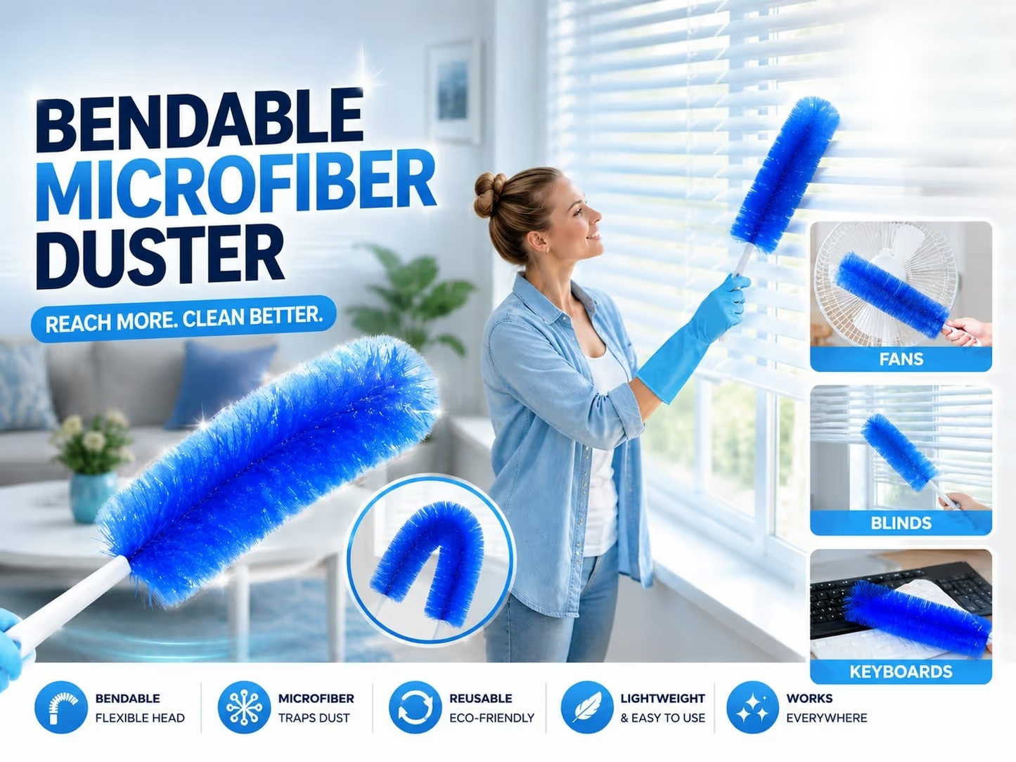 Ultimate Bendable Microfiber Dust Remover