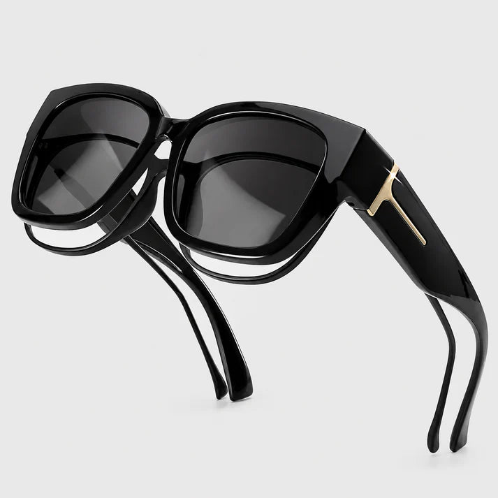 Polarized Oversized Sunglasses – Fits Over Glasses