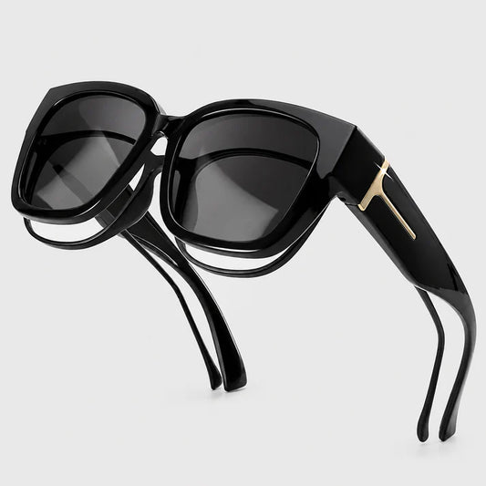 Polarized Oversized Sunglasses – Fits Over Glasses