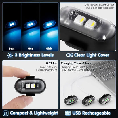 🚨 RGB Wireless LED Strobe Light