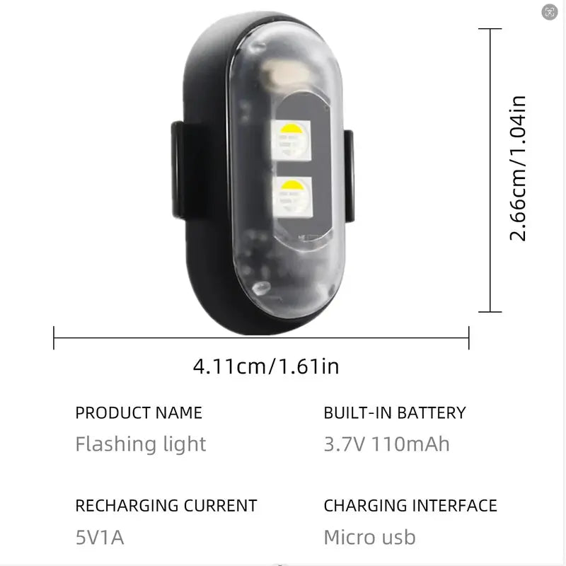 🚨 RGB Wireless LED Strobe Light
